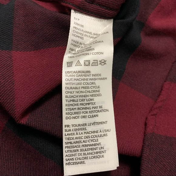 EDDIE BAUER size small Plaid Flannel long sleeve button down shirt - Picture 8 of 8